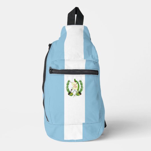 Flagge Guatemalas Crossbody Bag (Vorderseite)