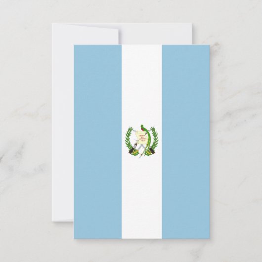 Flagge Guatemalas Dankeskarte (Vorderseite)