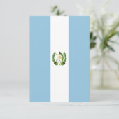 Flagge Guatemalas Dankeskarte (Stehend Vorderseite)