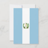 Flagge Guatemalas Dankeskarte (Rückseite)