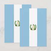 Flagge Guatemalas Dankeskarte (Vorne/Hinten)