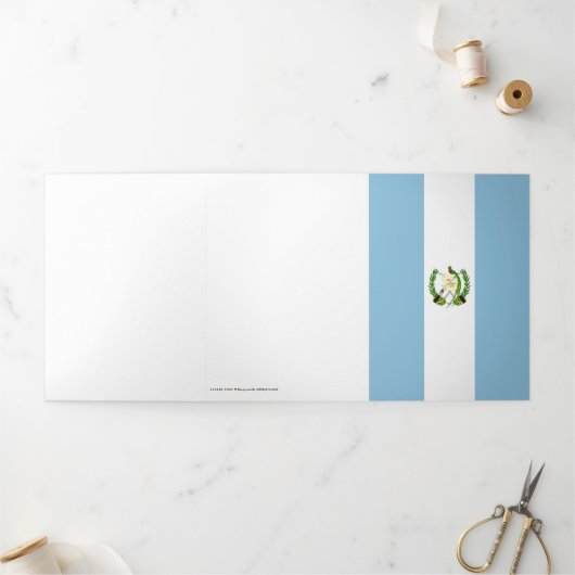 Flagge Guatemalas Dreifach Gefaltete Karte (Außenbereich)