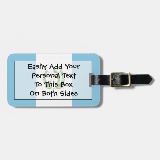 Flagge Guatemalas Easy ID Persönliche Gepäckanhänger (Vorderseite horizontal)