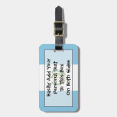 Flagge Guatemalas Easy ID Persönliche Gepäckanhänger (Vorderseite vertikal)