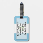 Flagge Guatemalas Easy ID Persönliche Gepäckanhänger (Rückseite vertikal)