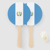 Flagge Guatemalas Fächer (Vorne und Hinten)