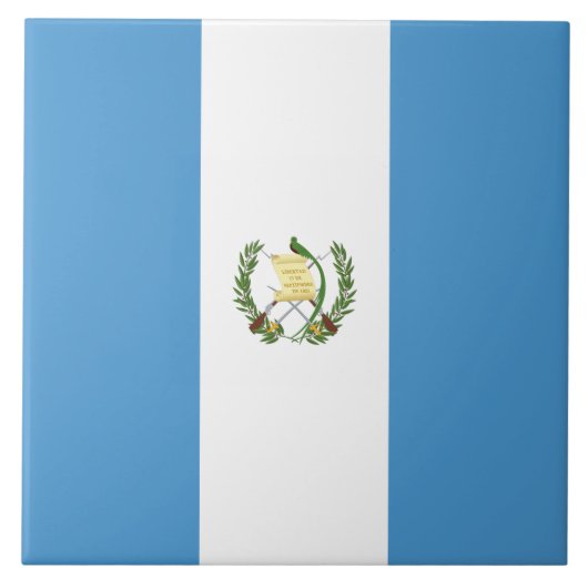 Flagge Guatemalas Fliese (Vorderseite)