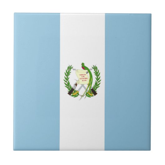 Flagge Guatemalas Fliese (Vorderseite)