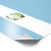 Flagge Guatemalas Fotodruck (Ecke)