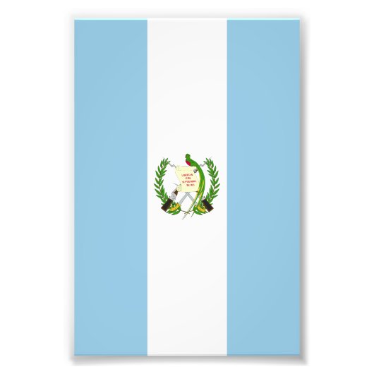 Flagge Guatemalas Fotodruck (Vorne)