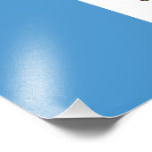 Flagge Guatemalas Fotodruck (Ecke)