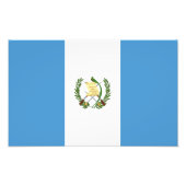 Flagge Guatemalas Fotodruck (Vorne)