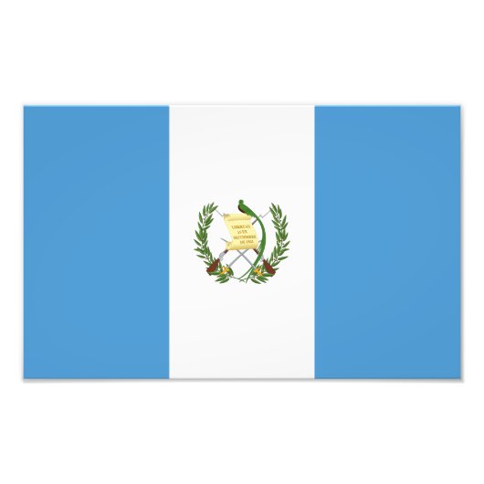 Flagge Guatemalas Fotodruck (Vorne)
