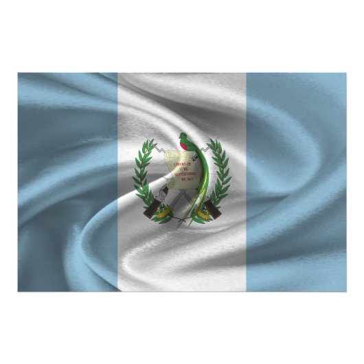 Flagge Guatemalas Fotodruck (Vorne)