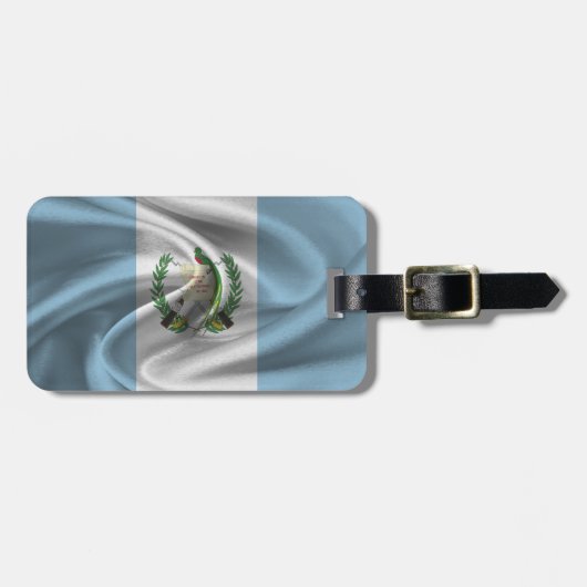 Flagge Guatemalas Gepäckanhänger (Vorderseite horizontal)