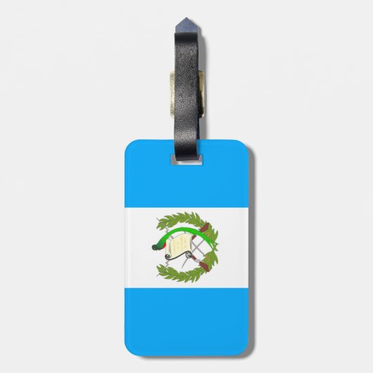 Flagge Guatemalas Gepäckanhänger (Rückseite vertikal)