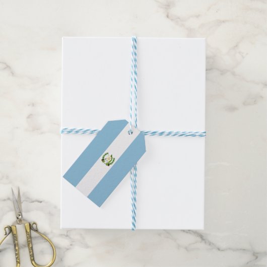 Flagge Guatemalas Geschenkanhänger (Mit Garn)