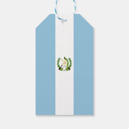Flagge Guatemalas Geschenkanhänger (Rückseite)