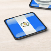 Flagge Guatemalas Getränkeuntersetzer (Linke Seite)