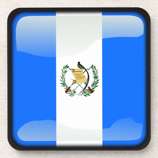 Flagge Guatemalas Getränkeuntersetzer (Vorderseite)