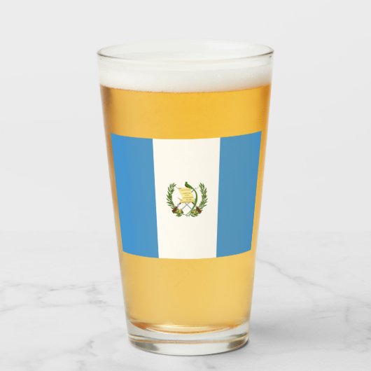 Flagge Guatemalas Glas (Vorne (Gefüllt))