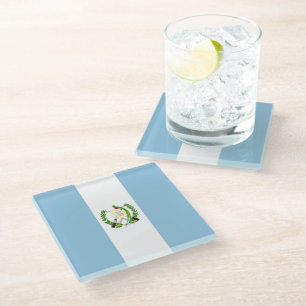 Flagge Guatemalas Glasuntersetzer
