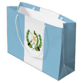 Flagge Guatemalas Große Geschenktüte (Rückseite Schrägansicht)