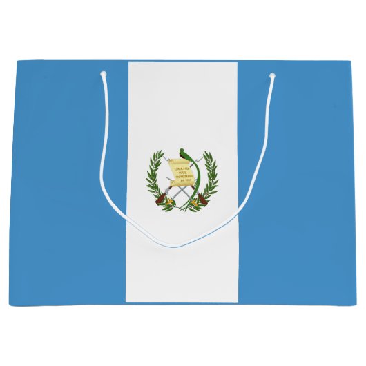 Flagge Guatemalas Große Geschenktüte (Vorderseite)