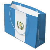 Flagge Guatemalas Große Geschenktüte (Rückseite Schrägansicht)