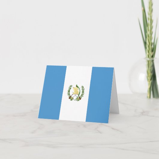 Flagge Guatemalas (Guatemala) Karte (Vorderseite)
