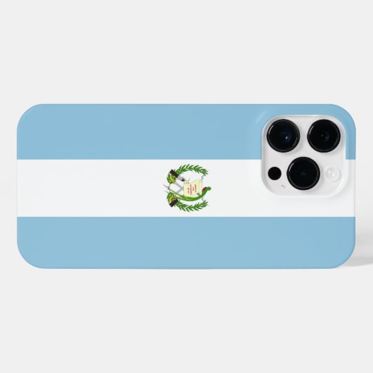 Flagge Guatemalas iPhone Hülle (Rückseite (Horizontal))
