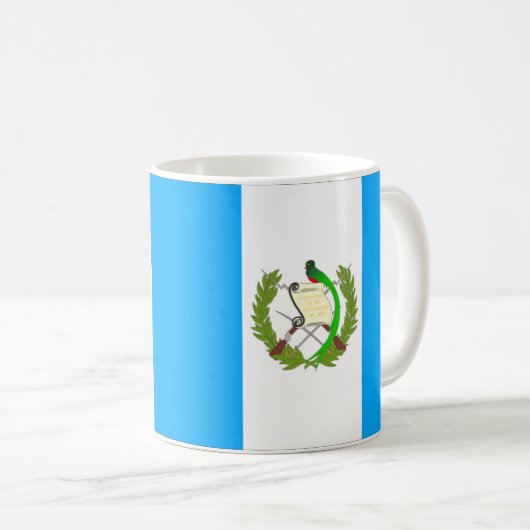 Flagge Guatemalas Kaffeetasse (VorderseiteRechts)