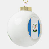 Flagge Guatemalas Keramik Kugel-Ornament (Links)