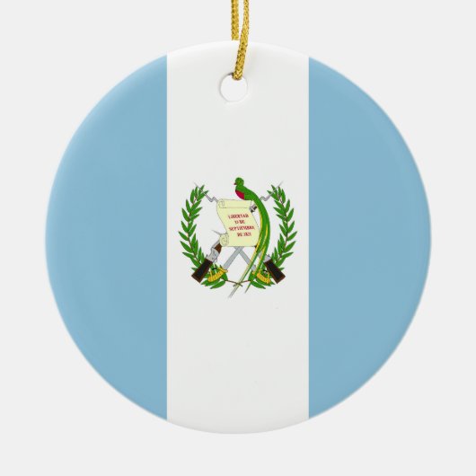 Flagge Guatemalas Keramik Ornament (Vorne)