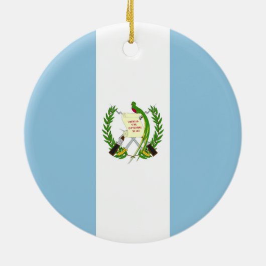 Flagge Guatemalas Keramik Ornament (Hinten)