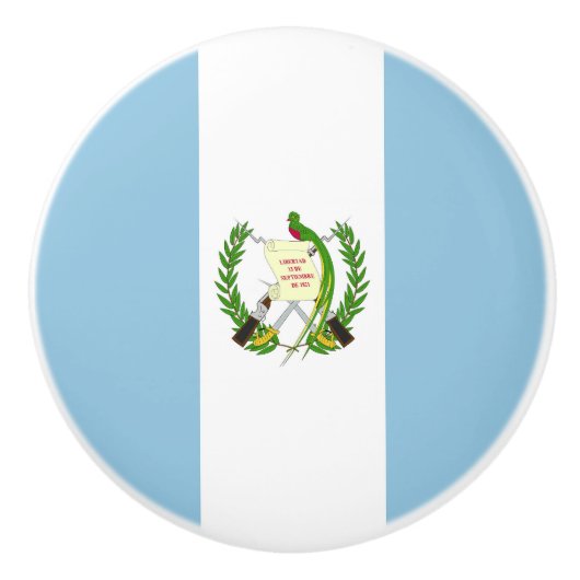 Flagge Guatemalas Keramikknauf (Vorderseite)