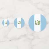 Flagge Guatemalas Konfetti (Rückseiten)