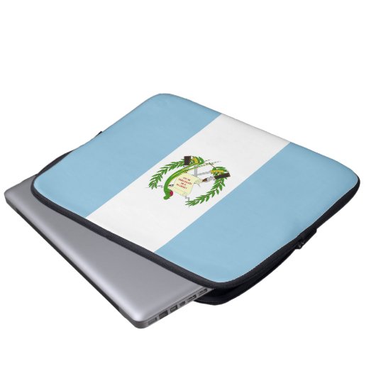 Flagge Guatemalas Laptopschutzhülle (Vorne Knopf)