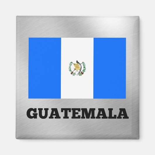 Flagge Guatemalas Magnet (Vorne)