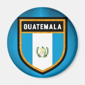 Flagge Guatemalas Magnet (Vorne)