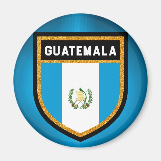Flagge Guatemalas Magnet (Vorne)