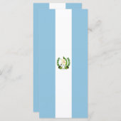 Flagge Guatemalas Menükarte (Vorne/Hinten)