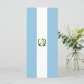 Flagge Guatemalas Menükarte (Stehend Vorderseite)