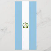 Flagge Guatemalas Menükarte (Vorderseite)