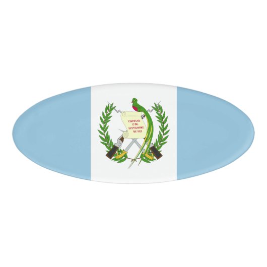 Flagge Guatemalas Namenschild (Vorderseite)
