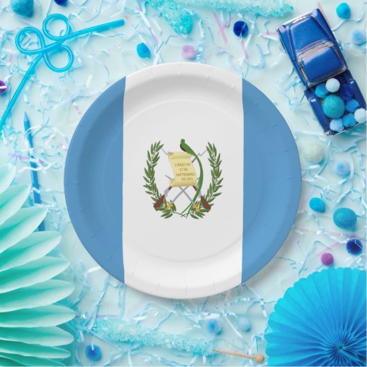 Flagge Guatemalas Pappteller (Party)