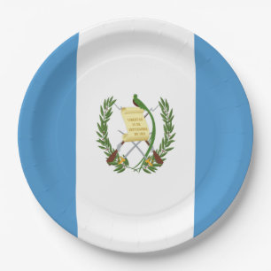 Flagge Guatemalas Pappteller