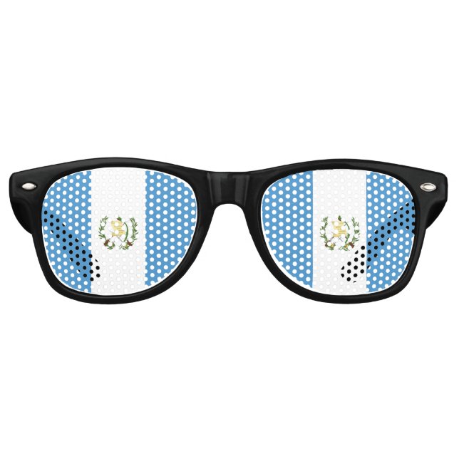 Flagge Guatemalas Partybrille (Vorderseite)