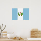Flagge Guatemalas Poster (Küche)