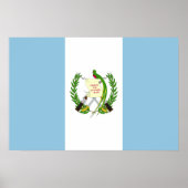 Flagge Guatemalas Poster (Vorne)